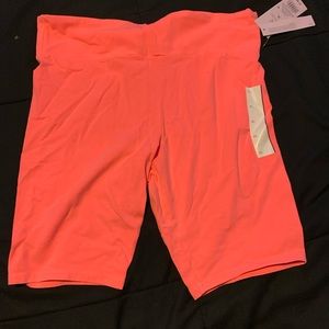 Pink biker shorts